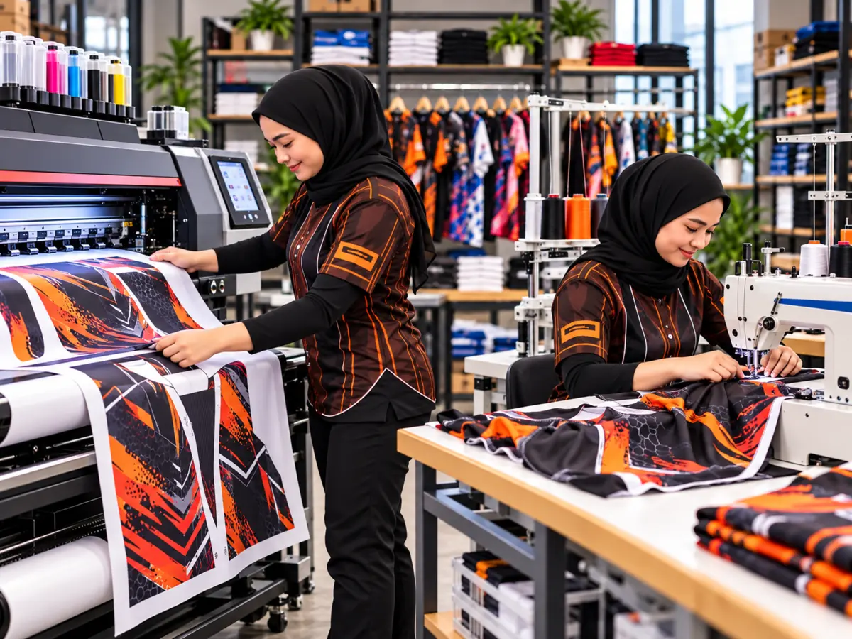 Sublimation apparel production